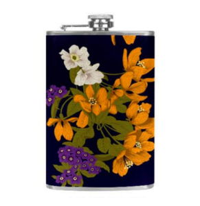 Flacon de hanche imprimé en acier inoxydable enduit d'émail Flacon de poche anti-fuite durable et élégant pour les voyages en plein air et les cadeaux - Product Image 1