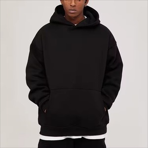 Sweat-shirts à capuche pour hommes en coton/polyester imperméable, coupe classique, poids lourd 370-550 g/m², avec logo personnalisé, automne - Product Image 1