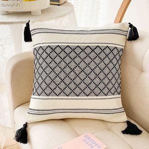 Gran oferta, funda de almohada de macramé de lujo, logotipo personalizado, estampado de algodón blanco, hojas tejidas a mano, venta directa al por mayor para uso doméstico en Hotel - Product Image 2