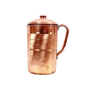 Best Selling High Quality Eco-Friendly Modern Pure Copper <b>Jug</b> with Lid and Handle for <b>Drinking</b> Water and Juice Serving - Product Image 3