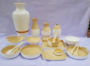 Spun bamboo vase wholesale for home and kitchen wedding hotel living room decoration dinner <b>sets</b> made in Viet Nam - Product Image 6