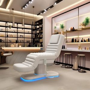 Dossier réglable en hauteur blanc esthéticienne 3 moteurs électrique salon de beauté table de massage lit - Product Image 6