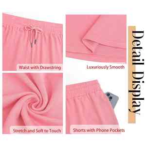 Shorts de sport décontractés d'été pour femmes, shorts en molleton français pour femmes, shorts de gym pour femmes - Product Image 4