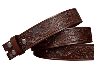 Hot Selling Customizable Genuine Leather <b>Belt</b> Western Style with Steel for <b>Buckle</b> Sizes Available-Wholesale <b>Cowboy</b> Leather - Product Image 2