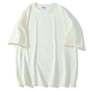 2025 haute qualité 260gsm 100% coton blanc col rond à manches courtes t-shirts pour hommes usine en gros impression de Logo personnalisé - Product Image 2