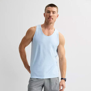Haute qualité Sport hommes Gym garçons Slim Fit débardeur été confortable solide débardeurs respirant sans manches T-Shirt - Product Image 3
