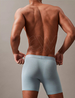 Vente en gros de sous-vêtements pour hommes grandes tailles, logo personnalisé, impression sérigraphique, mélange polyester/coton, respirant, boxers classiques OEM