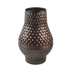 Florero plateado en relieve con el mejor acabado, maceta de suelo para decoración interior, diseño de oficina y sala de estar, florero de Metal - Product Image 4