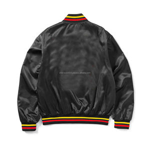 Ropa de hombre, chaquetas universitarias de satén, chaquetas de béisbol de Letterman, chaquetas universitarias de bombardero personalizadas para hombre - Product Image 4