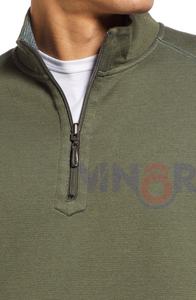 Vêtements de luxe de haute qualité pour hommes Design personnalisé 100% coton Pull à fermeture éclair à manches longues Sweatshirts à prix abordable - Product Image 4