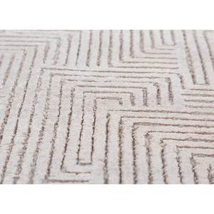 Alfombra de Lana y Seda de Bambú Azalea Beige Marrón, Anudada a Mano, 10 mm de Grosor, Patrón Geométrico Abstracto para el Hogar, Pasillo, Rectangular, AIWB-13025 - Product Image 3