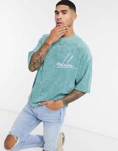 100% Cotton Oversize <b>T</b> <b>Shirt</b> Blank Crew Neck Heavyweight Oversized Boxy <b>T</b>-<b>shirt</b> for men - Product Image 2