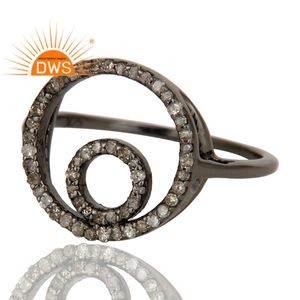 Anillo apilable de diamantes naturales de plata de ley más vendido, joyería personalizada para mujer, regalo para ella - Product Image 3