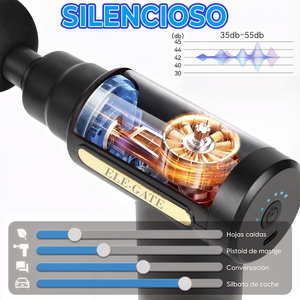 Uplayteck Mini Pistola Massaggiante Muscolare Ricaricabile con Motore Brushless, Funzione Riscaldante e Massaggio Profondo per il Corpo - Product Image 6