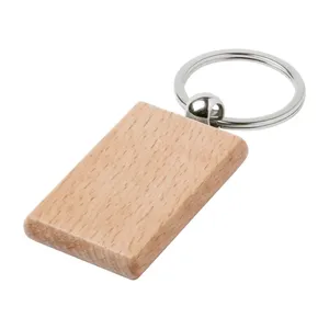 Porte-clés en bois personnalisés Wokke pour le merchandising - Product Image 4