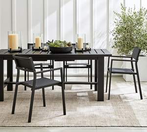 Silla de comedor negra personalizada con marco de hierro Solis moderna y de lujo para muebles de sala de estar y restaurante muebles de exterior - Product Image 4