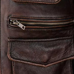 Veste en cuir élégante pour hommes, différentes couleurs, pas chère, veste en cuir pour hommes, meilleure vente en gros, OEM - Product Image 5