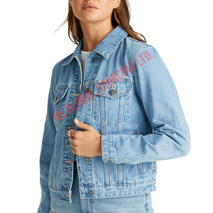 La chaqueta vaquera para mujer combinada con trajes en capas ofrece un borde de moda al tiempo que garantiza la calidez práctica en clima fresco - Product Image 6