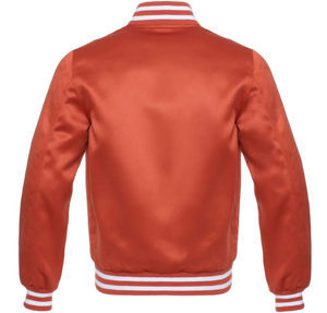 Chaqueta universitaria de bombardero de satén de lujo, estilo de béisbol personalizado OEM para marcas de ropa de calle Premium, chaqueta universitaria - Product Image 3