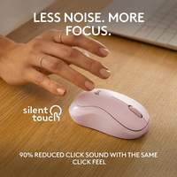 Mouse Nirkabel Logitech M240 BT, Senyap, Ringkas, Portabel, Pelacakan Halus untuk Windows, MacOS, ChromeOS, PC