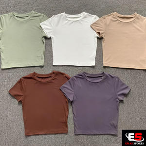 T-shirt blanc à manches courtes pour femmes, 100% coton/Spandex, décontracté, personnalisé, 2022 - Product Image 3