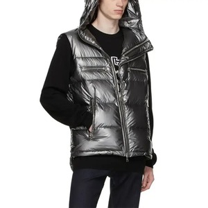 Gilet léger personnalisé veste sans manches compressible à bulles chaudes grande taille hiver hommes gilet bouffant en duvet de canard pour hommes - Product Image 2