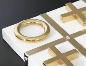 Mármol de alta calidad elegante Tic Tac toe regalo perfecto para cumpleaños Tic Tac Toe juego de Interior para niños y juegos de mesa familiares - Product Image 2