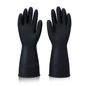 Gants en latex, gants en nitrile imperméables, antidérapants, à manchette droite, à enfiler, pour le nettoyage domestique, ambidextres, noirs, personnalisation rapide - Product Image 1
