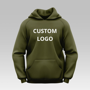 Sudaderas con capucha de peso pesado en blanco de poliéster de algodón con logotipo de impresión personalizado sudaderas con capucha y sudaderas sueltas para hombres - Product Image 5