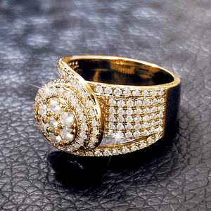 Elegante anillo de Hip Hop de plata de ley 925 para hombre, Diamantes de moissanita completos para bodas y fiestas, venta al por mayor de fábrica - Product Image 4