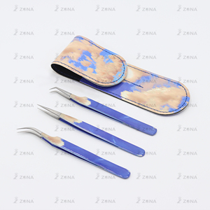 Pince à épiler de conception personnalisée pince à épiler isolante de qualité supérieure pour extension de cils pince à épiler à pointe en fibre - Product Image 3