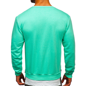 Wholesale <b>Men</b> Plain Crew Neck Sweatshirt Customizable French Terry Fabric <b>Pullover</b> <b>for</b> Casual and Sports Use - Product Image 6