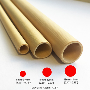 หลอดไม้ไผ่ | ชุดหลอดไม้ไผ่แบบใช้ซ้ําได้ | แปรงทําความสะอาดเส้นใยมะพร้าว | เป็นมิตรกับสิ่งแวดล้อม | ขยะเป็นศูนย์สําหรับงานปาร์ตี้ ของขวัญ - Product Image 2