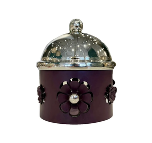 Modern Middle East Design Date <b>Bowl</b> Serving Chocolates Sweets & Desserts Metal Stand Date <b>Bowl</b> <b>With</b> Polished <b>Lid</b> Serving <b>Bowl</b> - Product Image 1