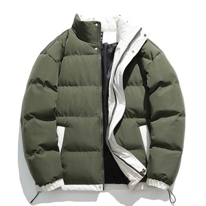 Abrigo de invierno impermeable de lujo grueso brillante con capucha personalizada de los hombres chaqueta acolchada de plumón de ganso para hombres - Product Image 4