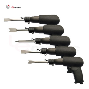 Martillo Neumático Lematec con Entrada de 1/4 de Pulgada, 3200 Bpm, con 5 Cinceles, Herramienta Neumática para Trabajos en Metal y Hormigón - Product Image 3