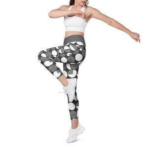 Pantalones de yoga ajustados de punto de cintura alta personalizados Leggings de Yoga de cintura elástica de alta calidad Leggings de Yoga de cintura cruzada de entrenamiento - Product Image 6