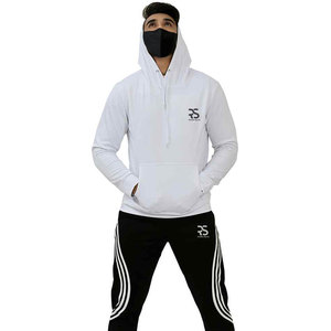 Boxy Organic Men's Gym Hoodies Premium Thick 100% Cotton Full Zip Transpirable 500 GSM Sudadera con capucha simple bordada High - Product Image 5