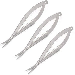 Mejor Proveedor Pissco para Manicura, Tijeras para Cutículas Rusas Extra Afiladas con Mecanismo de Resorte, Tijeras para Pestañas Micro, Rectas y Curvas - Product Image 4