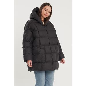 Piumini Oversize con cappuccio nero piumino da donna - Product Image 1