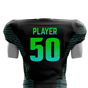 Uniforme de fútbol americano para hombre de diseño personalizado, camiseta transpirable de manga corta, uniforme de fútbol americano por sublimación personalizado - Product Image 6