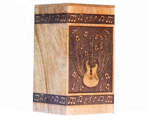 Urne de crémation en bois personnalisée pour boîte à cendres pour urne à cendres humaines pour maman et papa - Product Image 6