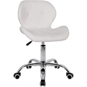 Mobili da pranzo a basso prezzo acquisto commerciale bianco sollevamento schienale in pelle sedia da ufficio girevole