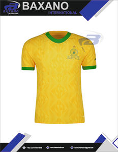 มาเมโลดี ซันดาวน์สเสื้อฟุตบอลพิมพ์ลายสีเหลืองเสื้อแข่งทีมเหย้าแบบยูนิเซ็กซ์แขนยาวระบายอากาศได้ดีเสื้อยืดกีฬาน้ำหนักเบา - Product Image 4