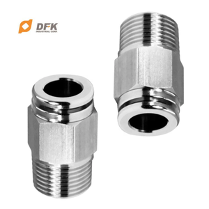 Garnitures pneumatiques SUS304 SUS316 de connexion rapide d'insertion pour les systèmes de tuyau industriels - Product Image 3