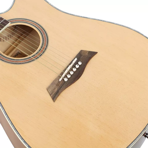 Instrument de guitare acoustique de 41 pouces, Instrument pour débutant, couleur bois, acier, son brillant, os de bœuf, écrou - Product Image 2