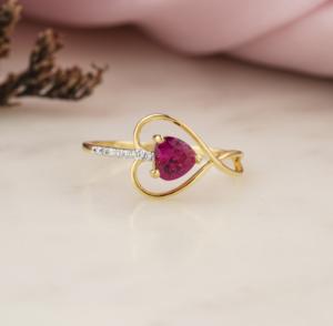 Meilleure vente Bague de fiançailles fine 14k fabriquée à la main Découvrez l'expression parfaite pour une durée de vie éternelle IGI pour mariage - Product Image 1