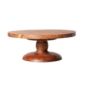 Support à gâteau de haute qualité avec finition noyer, design standard, pour la décoration de table, service et présentation de gâteaux - Product Image 1