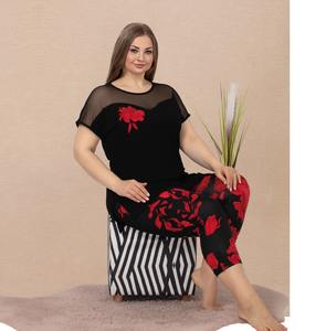 Conjunto Capri de Viscosa para Mujer Talla Grande, Ligero, Suave y Cómodo para Estar en Casa - Product Image 5