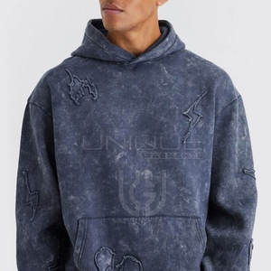 Survêtement délavé à l'acide de couleur personnalisée de Offre Spéciale dernier style fabrication survêtement délavé à l'acide de meilleure qualité pour hommes - Product Image 3